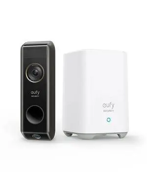 eufy 2K WiFi Video Doorbell Dual Camera Wireless Intercom Door Ring w/ HomeBase
