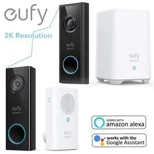 eufy 2K Wi-Fi Video Doorbell Camera Smart Door Ring Intercom for Home Security