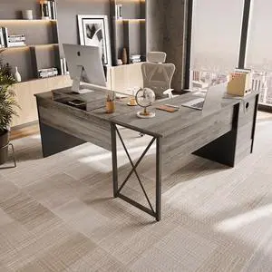 Bestier 55.7 inch L-Shaped Lift Top Desk with Storage, Sit to Stand Computer Desk with Monitor Stand & File Drawer Wash Grey Bestier 55.7 inch L-Shaped Lift Top Desk with Storage, Sit to Stand Computer Desk with Monitor Stand & File Drawer Wash Grey