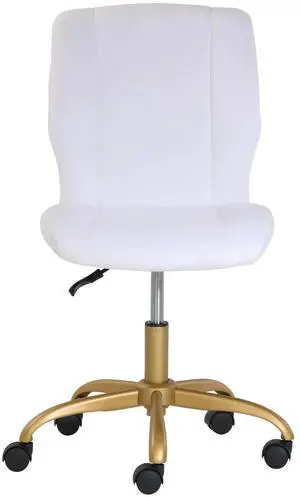 Mainstays Plush Velvet Office Chair, Lilac Bloom White Mainstays Plush Velvet Office Chair, Lilac Bloom White