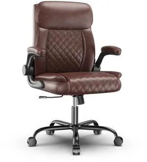 Seenda Big and Tall Office Chair 330lbs, Heavy Duty Executive Desk Chair with Extra Wide Seat, High Back Ergonomic Leather Computer Chair with Padded Armrests Brown Seenda Big and Tall Office Chair 330lbs, Heavy Duty Executive Desk Chair with Extra Wide Seat, High Back Ergonomic Leather Computer Chair with Padded Armrests Brown
