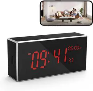 Indoor Security Camera for Home, Baby/Elder/Dog/Pet Cam with Phone App, Wi-Fi with Motion Detection/Night Vision, 24/7, 1080P Clock Camera Indoor Security Camera for Home, Baby/Elder/Dog/Pet Cam with Phone App, Wi-Fi with Motion Detection/Night Vision, 24/7, 1080P Clock Camera