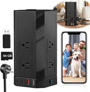 Hidden Spy Camera Power Strip,Surge Protected Charging Hub with Motion Detection for Secret Home Security Hidden Spy Camera Power Strip,Surge Protected Charging Hub with Motion Detection for Secret Home Security