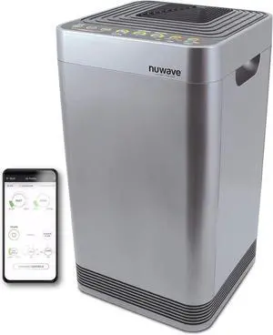 Nuwave Smart Air Purifier for Home Large Room up to 2,934 Sq. Ft., Auto Function Monitors Air Quality & Adjusts 6 Fan Speeds 5-Stage Filtration System Includes 8 Additional HEPA & Carbon Combo Filters Nuwave Smart Air Purifier for Home Large Room up to 2,934 Sq. Ft., Auto Function Monitors Air Quality & Adjusts 6 Fan Speeds 5-Stage Filtration System Includes 8 Additional HEPA & Carbon Combo Filters