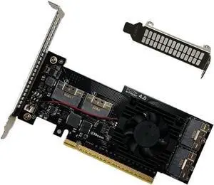 PLX8848 PCIe 4.0 x16 to Four 4 Ports SlimSAS SFF-8654 8i Switch Adapter Support 8*NVMe PEX88048 Applicable to Windows Server/Windows/linux/VMwareESX/ESXi/FreeBSD14/Ubuntu System PLX8848 PCIe 4.0 x16 to Four 4 Ports SlimSAS SFF-8654 8i Switch Adapter Support 8*NVMe PEX88048 Applicable to Windows Server/Windows/linux/VMwareESX/ESXi/FreeBSD14/Ubuntu System