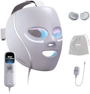 Shark CryoGlow LED Face Mask with Under-Eye Cooling, Anti-Ageing & Blemish Repair, Red & Blue LED, Infrared Light Therapy, USB-C, Remote Control, Storage Bag, Lilac Chill, FW312PL Shark CryoGlow LED Face Mask with Under-Eye Cooling, Anti-Ageing & Blemish Repair, Red & Blue LED, Infrared Light Therapy, USB-C, Remote Control, Storage Bag, Lilac Chill, FW312PL