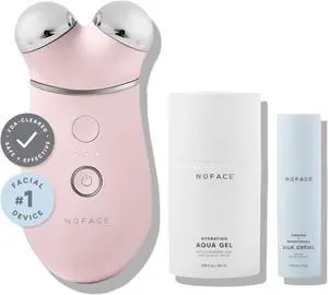 NuFACE Trinity+ Microcurrent Facial Device Kit - FDA Cleared Face Sculpting & Neck Tightening Device to Contour Cheeks & Brows + Microcurrent Gel Activator & Silk Creme - Sandy Rose NuFACE Trinity+ Microcurrent Facial Device Kit - FDA Cleared Face Sculpting & Neck Tightening Device to Contour Cheeks & Brows + Microcurrent Gel Activator & Silk Creme - Sandy Rose