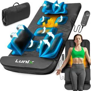 Lunix LX27 Heated Stretching Mat Massager Upper Body Massage Mat Back Stretcher for Pain Relief, Deep Tissue Lumbar Massager for Flexibility & Recovery Lunix LX27 Heated Stretching Mat Massager Upper Body Massage Mat Back Stretcher for Pain Relief, Deep Tissue Lumbar Massager for Flexibility & Recovery