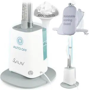 SALAV Standing Garment Steamer with Smart Auto-Off, Adjustable Comfort Board, 6 Steam Setting LED Display for Various Fabric Types, Perfect for Home and Family SALAV Standing Garment Steamer with Smart Auto-Off, Adjustable Comfort Board, 6 Steam Setting LED Display for Various Fabric Types, Perfect for Home and Family