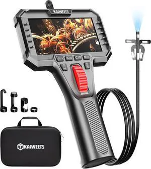 Two-Way Articulating Borescope Camera with Light, 0.25in Slim Probe, Industrial Endoscope Inspection Camera with Light, 5.3FT Flexible Snake Scope for Automotive, HVAC and Aircraft Mechanics Two-Way Articulating Borescope Camera with Light, 0.25in Slim Probe, Industrial Endoscope Inspection Camera with Light, 5.3FT Flexible Snake Scope for Automotive, HVAC and Aircraft Mechanics