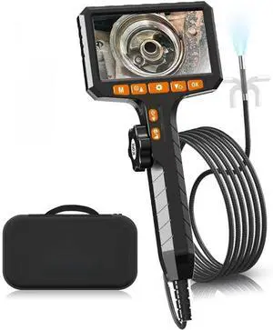360° Flexible Endoscope Camera with Light,Inspection Endoscope, 0.24-inch Probe Scope Cameras, 4.3-inch Display Snake Camera, Borescopes for Automotive Inspection and Machinery Maintenanc, 3.3ft 360° Flexible Endoscope Camera with Light,Inspection Endoscope, 0.24-inch Probe Scope Cameras, 4.3-inch Display Snake Camera, Borescopes for Automotive Inspection and Machinery Maintenanc, 3.3ft