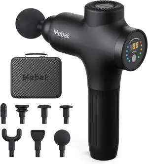 Mebak 3 Massage Gun, Massage Gun Deep Tissue for Athletes, Professional Muscle Percussion Massager, Massager for Shoulder Leg Back Body Pain Relief, Quiet Portable Sport Tool, Gifts for Him Mebak 3 Massage Gun, Massage Gun Deep Tissue for Athletes, Professional Muscle Percussion Massager, Massager for Shoulder Leg Back Body Pain Relief, Quiet Portable Sport Tool, Gifts for Him