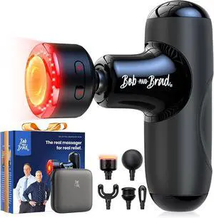 BOB AND BRAD Q2 Ultra Mini Massage Gun with Red Light Infrared Heating Head, Pocket-Sized Deep Tissue Massager for Muscle Therapy, HSA Portable Percussion Massage Gun for Pain Relief FSA Eligible BOB AND BRAD Q2 Ultra Mini Massage Gun with Red Light Infrared Heating Head, Pocket-Sized Deep Tissue Massager for Muscle Therapy, HSA Portable Percussion Massage Gun for Pain Relief FSA Eligible