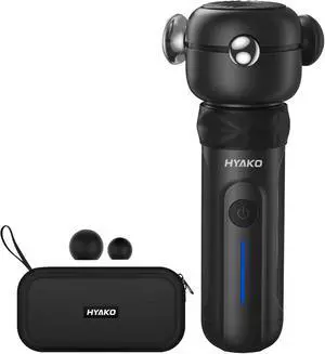 HYAKO SE Muscle Therapy Massage Gun - Deep Tissue Vibration Massager, Non-Invasive Design for Full-Body Care, Pain Relief for Back, Neck, Leg, Shoulder Gifts for Men and Women (Black) HYAKO SE Muscle Therapy Massage Gun - Deep Tissue Vibration Massager, Non-Invasive Design for Full-Body Care, Pain Relief for Back, Neck, Leg, Shoulder Gifts for Men and Women (Black)