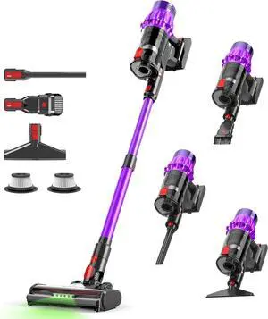 Cordless Vacuum Cleaner, 600W 50Kpa 70Mins, Vacuum Cleaners for Home, Stick Vacu Cordless Vacuum Cleaner, 600W 50Kpa 70Mins, Vacuum Cleaners for Home, Stick Vacu