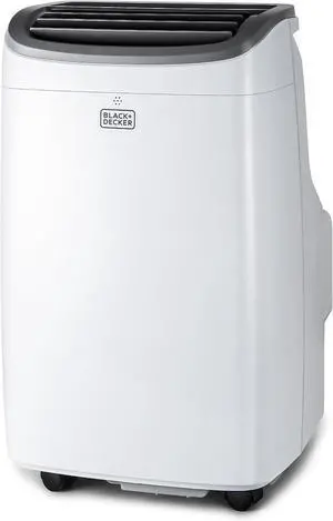 BLACK+DECKER Smart Portable Air Conditioner, 12,000 BTU (8,350 BTU SACC) for Rooms up to 550 Sq. Ft., Smart Portable AC with Follow Me Remote and Window Kit, BPACT12WT, White BLACK+DECKER Smart Portable Air Conditioner, 12,000 BTU (8,350 BTU SACC) for Rooms up to 550 Sq. Ft., Smart Portable AC with Follow Me Remote and Window Kit, BPACT12WT, White
