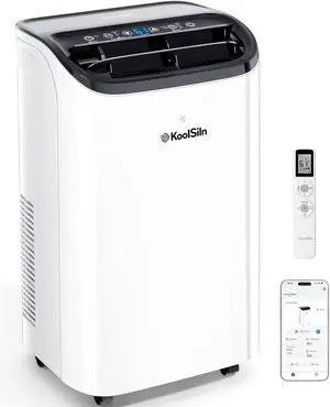 14,000 BTU Portable Air Conditioner with WiFi & Remote Control, Cools Up to 700 Sq.Ft, Auto-Evaporation Low Noise Portable AC Unit for Large Room, Office, Garage, White 14,000 BTU Portable Air Conditioner with WiFi & Remote Control, Cools Up to 700 Sq.Ft, Auto-Evaporation Low Noise Portable AC Unit for Large Room, Office, Garage, White