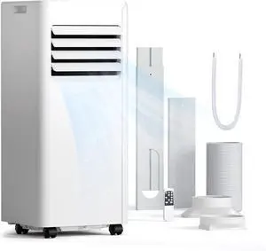 10000 BTU Portable Air Conditioner, 4-in-1 Cools 450 Sq.Ft, Quiet AC with Fan & Dehumidifier, LED Display, Remote, 24H Timer, Portable AC Units with Window Kit, for Bedroom/Office/Dorms 10000 BTU Portable Air Conditioner, 4-in-1 Cools 450 Sq.Ft, Quiet AC with Fan & Dehumidifier, LED Display, Remote, 24H Timer, Portable AC Units with Window Kit, for Bedroom/Office/Dorms