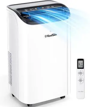 14,000 BTU Portable Air Conditioner Cools Up to 700 Sq.Ft, Auto-Evaporation Low Noise Portable AC Unit with Remote Control for Large Room, Office, Garage, White 14,000 BTU Portable Air Conditioner Cools Up to 700 Sq.Ft, Auto-Evaporation Low Noise Portable AC Unit with Remote Control for Large Room, Office, Garage, White