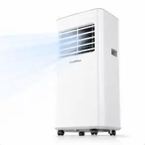 Coolblus Portable Air Conditioners, 8500 BTU Portable AC Cool Up to 360 Sq.Ft, 3 IN 1 with Remote Control, Sleep Mode, Window Kit, No Wall or Window Installation Needed, White-8500BTU Coolblus Portable Air Conditioners, 8500 BTU Portable AC Cool Up to 360 Sq.Ft, 3 IN 1 with Remote Control, Sleep Mode, Window Kit, No Wall or Window Installation Needed, White-8500BTU