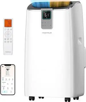 Smart Inverter Portable Air Conditioners, 16,000 BTU Dual Hose Portable AC Unit with Drainage-free Cooling, Ultral Quiet Air Conditioner for Bedroom with 40dB, APP/Voice Control/Energy Saving Smart Inverter Portable Air Conditioners, 16,000 BTU Dual Hose Portable AC Unit with Drainage-free Cooling, Ultral Quiet Air Conditioner for Bedroom with 40dB, APP/Voice Control/Energy Saving