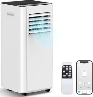 16000 BTU Portable Air Conditioners with WiFi APP, 5-in-1 Portable AC Unit for Large Room up to 750 Sq.Ft with Fast Cooling, Dehumidifier, Fan, Quiet 40dB Sleep Mode, 24H Timer for Home, Office 16000 BTU Portable Air Conditioners with WiFi APP, 5-in-1 Portable AC Unit for Large Room up to 750 Sq.Ft with Fast Cooling, Dehumidifier, Fan, Quiet 40dB Sleep Mode, 24H Timer for Home, Office