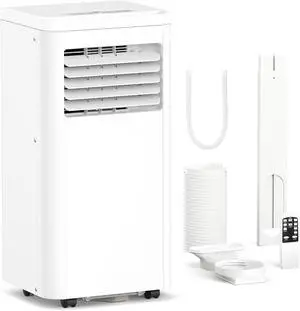 Electactic 8000 BTU Portable Air Conditioner for Rooms up to 450 Sq.Ft, 4 Modes Portable AC Unit with Cool, Dry, Fan and Sleep Modes, Remote and LED Display, Installation Kits for Home, Apartment Electactic 8000 BTU Portable Air Conditioner for Rooms up to 450 Sq.Ft, 4 Modes Portable AC Unit with Cool, Dry, Fan and Sleep Modes, Remote and LED Display, Installation Kits for Home, Apartment