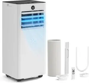 Quiet Portable Air Conditioner 8000 BTUs, Cools Rooms up to 350 Sq. Ft, Dehumidifier & Fan Mode, Sleep Mode, 24-Hour Timer, 26 ft Remote Control, 2026 Model, Window Kit 1-piece Quiet Portable Air Conditioner 8000 BTUs, Cools Rooms up to 350 Sq. Ft, Dehumidifier & Fan Mode, Sleep Mode, 24-Hour Timer, 26 ft Remote Control, 2026 Model, Window Kit 1-piece