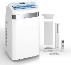 Portable Air Conditioner 12000 BTU, Cools Rooms up to 550 Sq. Ft, Portable AC, Dehumidifier & Fan Mode, Sleep Mode, 24-Hour Timer, Remote Control, Window Installation Kit 1 piece Portable Air Conditioner 12000 BTU, Cools Rooms up to 550 Sq. Ft, Portable AC, Dehumidifier & Fan Mode, Sleep Mode, 24-Hour Timer, Remote Control, Window Installation Kit 1 piece
