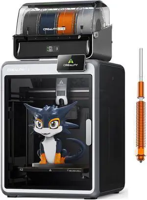 Creality K2 Combo (A) 3D Printer, Multicolor Printing with CFS, 600mm/s Printing Speed, 95% Pre-Assemble, Smart Al Camera & Auto Leveling, Next-Gen Direct Drive Extruder, Build Volume 260*260*260mm Creality K2 Combo (A) 3D Printer, Multicolor Printing with CFS, 600mm/s Printing Speed, 95% Pre-Assemble, Smart Al Camera & Auto Leveling, Next-Gen Direct Drive Extruder, Build Volume 260*260*260mm
