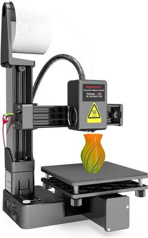 Portable 3D Printer - Compact FDM 3D Printer with Removable Build Plate, PLA & TPU Filament Compatibility, 0.4mm Nozzle, 100x100x100mm Build Volume, Easy-to-Use Design for Beginners Portable 3D Printer - Compact FDM 3D Printer with Removable Build Plate, PLA & TPU Filament Compatibility, 0.4mm Nozzle, 100x100x100mm Build Volume, Easy-to-Use Design for Beginners