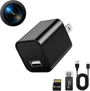 1080P HD Charger Camera with Motion Detection, 106° Wide Angle, No WiFi/Monthly Fee, Mini Hidden Camera for Home Security/Nanny/Pet Monitoring 1080P HD Charger Camera with Motion Detection, 106° Wide Angle, No WiFi/Monthly Fee, Mini Hidden Camera for Home Security/Nanny/Pet Monitoring