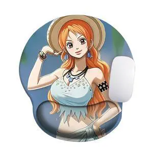 One Piece Wrist Rest Mouse Pad, Sponge Memory Foam Wrist Support Cushion for Gaming & Office, Comfortable Ergonomic Wrist Pad for Computer Laptop (Nami) One Piece Wrist Rest Mouse Pad, Sponge Memory Foam Wrist Support Cushion for Gaming & Office, Comfortable Ergonomic Wrist Pad for Computer Laptop (Nami)
