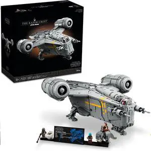 Star Wars The Razor Crest UCS Set, Ultimate Collectors Series Starship Model Kit for Adults, Large Iconic The Mandalorian Memorabilia Collectable Star Wars The Razor Crest UCS Set, Ultimate Collectors Series Starship Model Kit for Adults, Large Iconic The Mandalorian Memorabilia Collectable
