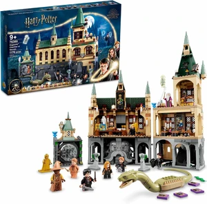 Harry Potter Hogwarts Chamber of Secrets 76389 Castle Toy with The Great Hall, 20th Anniversary Model Set with Collectible Golden Voldemort Minifigure and Glow-in-The-Dark Nearly Headless Nick Harry Potter Hogwarts Chamber of Secrets 76389 Castle Toy with The Great Hall, 20th Anniversary Model Set with Collectible Golden Voldemort Minifigure and Glow-in-The-Dark Nearly Headless Nick
