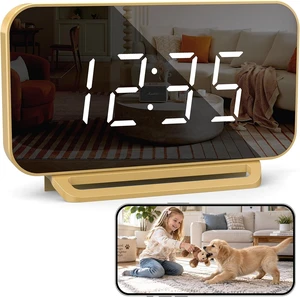 Cámara de reloj oculta: cámara espía Full HD 4K real para seguridad del hogar, cámara de niñera interior para mascotas con detección de movimiento AI, visión nocturna y transmisión en vivo