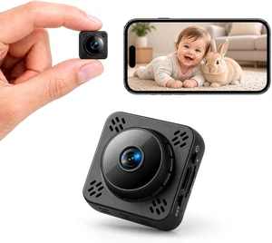 Mini cámara oculta niñera cámara inalámbrica con nube GRATIS para seguridad
Almacenamiento en la nube de 1 año, WiFi y grabación fuera de línea, detección de movimiento, visión nocturna