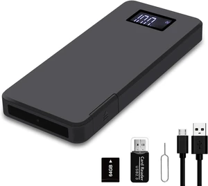 XISRU Cámara de seguridad para el hogar de 64 GB, cámara de vigilancia 1080P, cámara interior con batería de 10000 mAh, visión nocturna, detección de movimiento XISRU Cámara de seguridad para el hogar de 64 GB, cámara de vigilancia 1080P, cámara interior con batería de 10000 mAh, visión nocturna, detección de movimiento