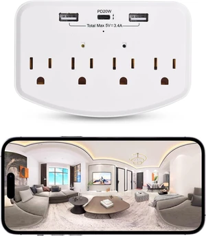 Cámaras ocultas 1080P, cámara de niñera HD WiFi, toma de pared inalámbrica de cámara espía con detección de movimiento
Motion Detection, Loop Recording, Remote Viewing, for Indoor Security Home & Offi Cámaras ocultas 1080P, cámara de niñera HD WiFi, toma de pared inalámbrica de cámara espía con detección de movimiento
Motion Detection, Loop Recording, Remote Viewing, for Indoor Security Home & Offi