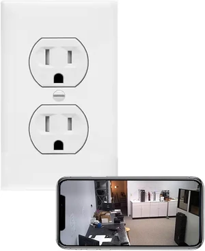 Enchufe de tomacorriente de pared con toma de corriente de 4K HD de alta definición, cámara espía, cámara de niñera (blanco/redondo/120V/solo video/sin audio) Enchufe de tomacorriente de pared con toma de corriente de 4K HD de alta definición, cámara espía, cámara de niñera (blanco/redondo/120V/solo video/sin audio)
