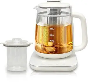 Health Pot, 1.5L Double-Layer Glass Electric Kettle with Stew Pot, 9-in-1 Multi-Function Tea Maker for Soup, Porridge, Herbal Tea, Stainless Steel Base, Glass Touch Panel, Programmable Health Pot, 1.5L Double-Layer Glass Electric Kettle with Stew Pot, 9-in-1 Multi-Function Tea Maker for Soup, Porridge, Herbal Tea, Stainless Steel Base, Glass Touch Panel, Programmable