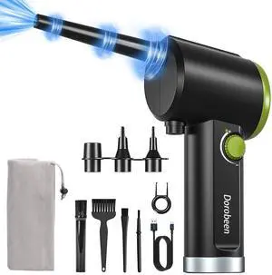 Compressed Air Duster, Cordless Handheld Air Blower, Stepless Speed, 41000RPM, Portable Rechargeable Built-in Battery, Electric Air Duster for Computer Keyboard Electronics Cleaning Compressed Air Duster, Cordless Handheld Air Blower, Stepless Speed, 41000RPM, Portable Rechargeable Built-in Battery, Electric Air Duster for Computer Keyboard Electronics Cleaning
