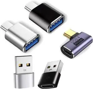 USB C Adapter 5-Pack USB-A to USB-C Female Adapter & 10Gbps USB-C Male to USB 3.1 Female OTG Adapter, Compatible with MacBook, iPhone 17/16, iPad, Thunderbolt 4 Devices USB C Adapter 5-Pack USB-A to USB-C Female Adapter & 10Gbps USB-C Male to USB 3.1 Female OTG Adapter, Compatible with MacBook, iPhone 17/16, iPad, Thunderbolt 4 Devices