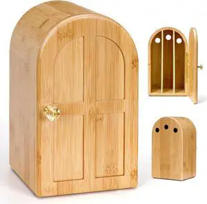 Bamboo Cell Phone Box for Family Time, Cell Phone Jail,Hold 6 Phones with Charging Holes,Help Kids Adults Focus Back Bamboo Cell Phone Box for Family Time, Cell Phone Jail,Hold 6 Phones with Charging Holes,Help Kids Adults Focus Back