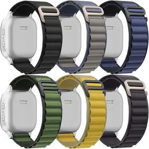 6 Pack Alpine Loop Bands Compatible with Apple Watch Ultra 3/2/1, 49mm 46mm 45mm 44mm Soft Sport Loop Replacement Straps for Apple Watch Series 11 10 9 8 7 SE 6 5 4 6 Pack Alpine Loop Bands Compatible with Apple Watch Ultra 3/2/1, 49mm 46mm 45mm 44mm Soft Sport Loop Replacement Straps for Apple Watch Series 11 10 9 8 7 SE 6 5 4