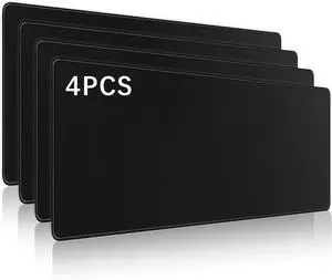 4 Pcs Large Gaming Mouse Pad Black 31.5x11.8 in Extended Desk Keyboard Pad with Micro Weave Cloth Edges Stitched Gaming Mouse Pad Pack for Office and Home Use 4 Pcs Large Gaming Mouse Pad Black 31.5x11.8 in Extended Desk Keyboard Pad with Micro Weave Cloth Edges Stitched Gaming Mouse Pad Pack for Office and Home Use