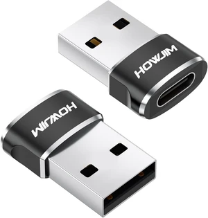 USB to USB C Adapter 2 Pack Type-C Female to USB A Male OTG Adapter USB to USB C Adapter 2 Pack Type-C Female to USB A Male OTG Adapter