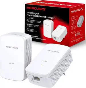 Mercusys MP500 KIT AV1000 Gigabit Powerline Starter Kit (UK Plug)