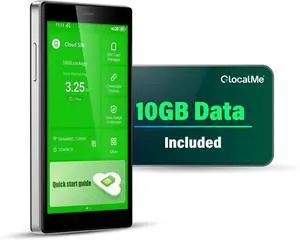 GlocalMe G4 Pro 4G LTE Mobile Hotspot Device with 10GB US/CA/MX Data 30 Days, Portable WiFi Hotspot for Travel, 5 Touch Screen LCD Display, Dual Band High Speed Hotspot Device, SIMFREE, Pocket WiFi