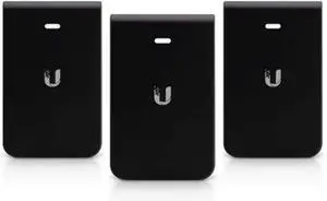 Ubiquiti Networks UniFi in-Wall HD Covers, Black, 3-Pack, Wall Mount, Plastic, Compatible with Access Point